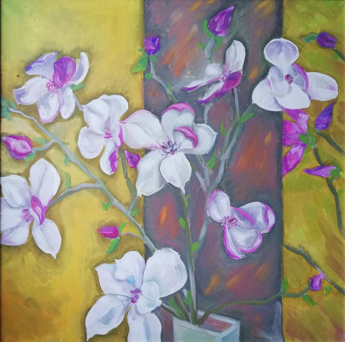 Magnolii pe oranj